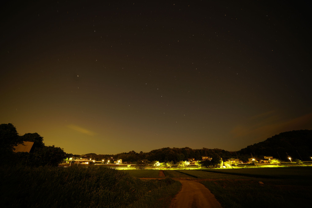 田舎の夜景
