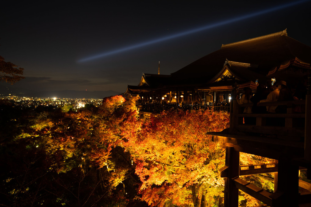 清水寺のライトアップ