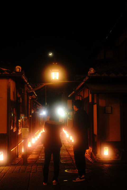 京都　花灯路　石塀小路