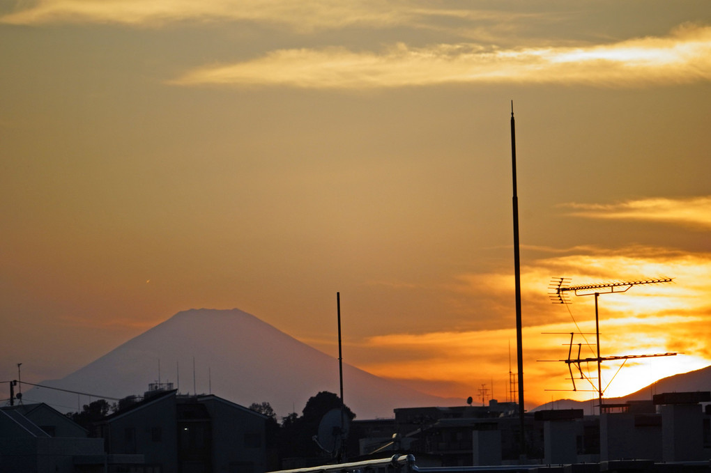 公園の見晴らし台！富士山が見えてビックリ、(*TｰT)bｸﾞｯ! 