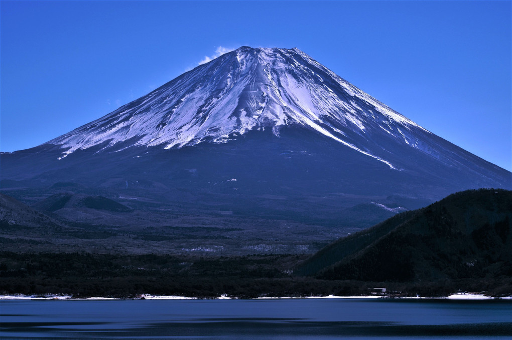 「富楽百景」その11・本栖湖の朝富士