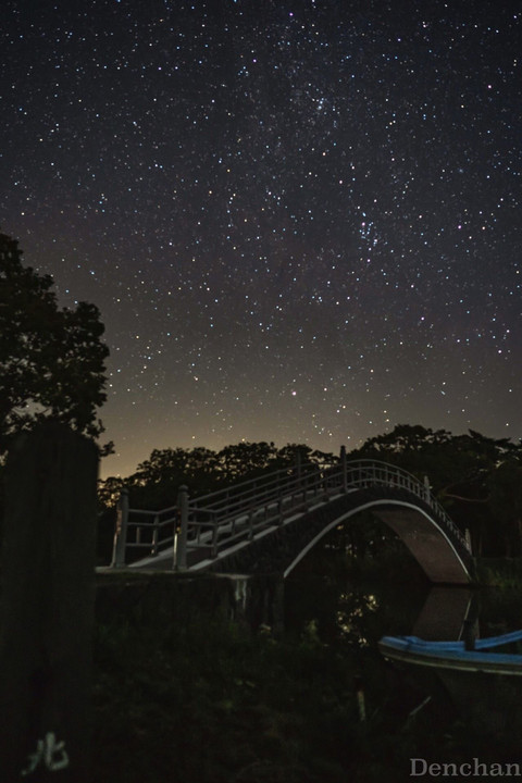 大沼公園から見た星空
