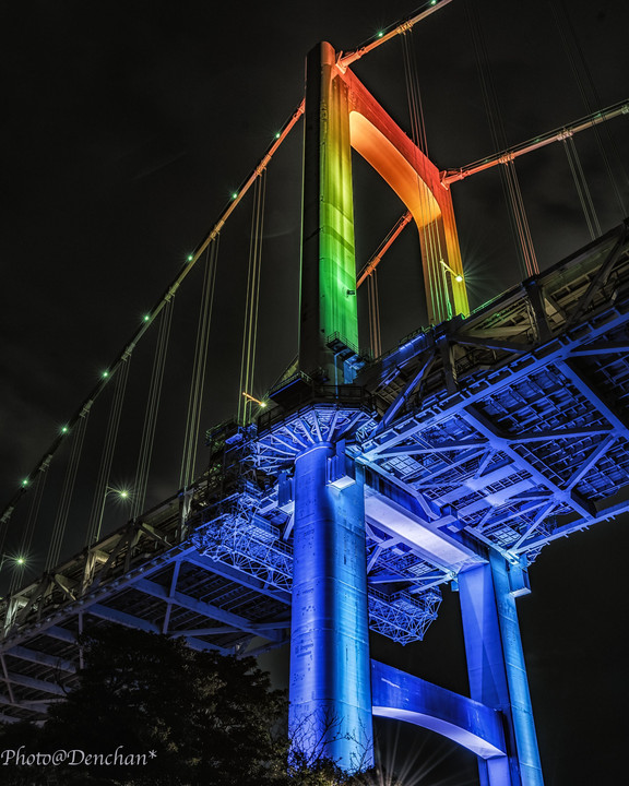 Detail of the "Rainbow bridge"