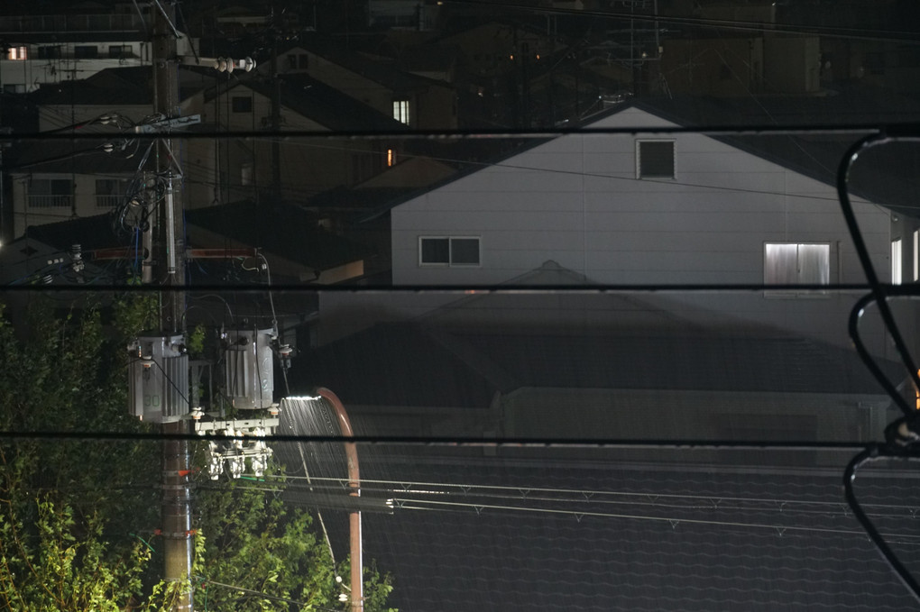 降り続く雨