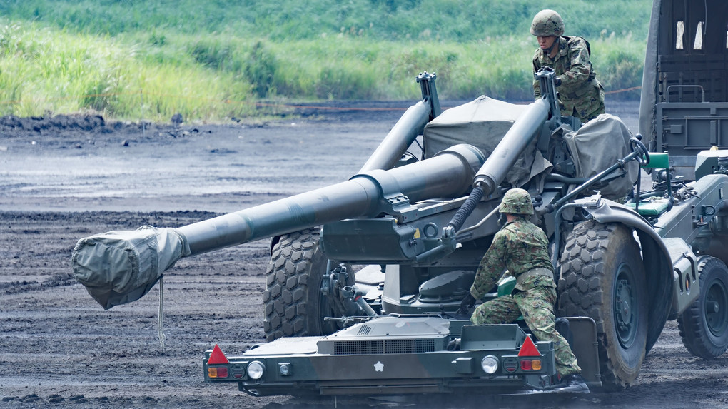 陸上自衛隊富士総合火力演習　車両「榴弾砲」