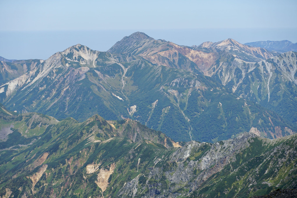 穂高から望む