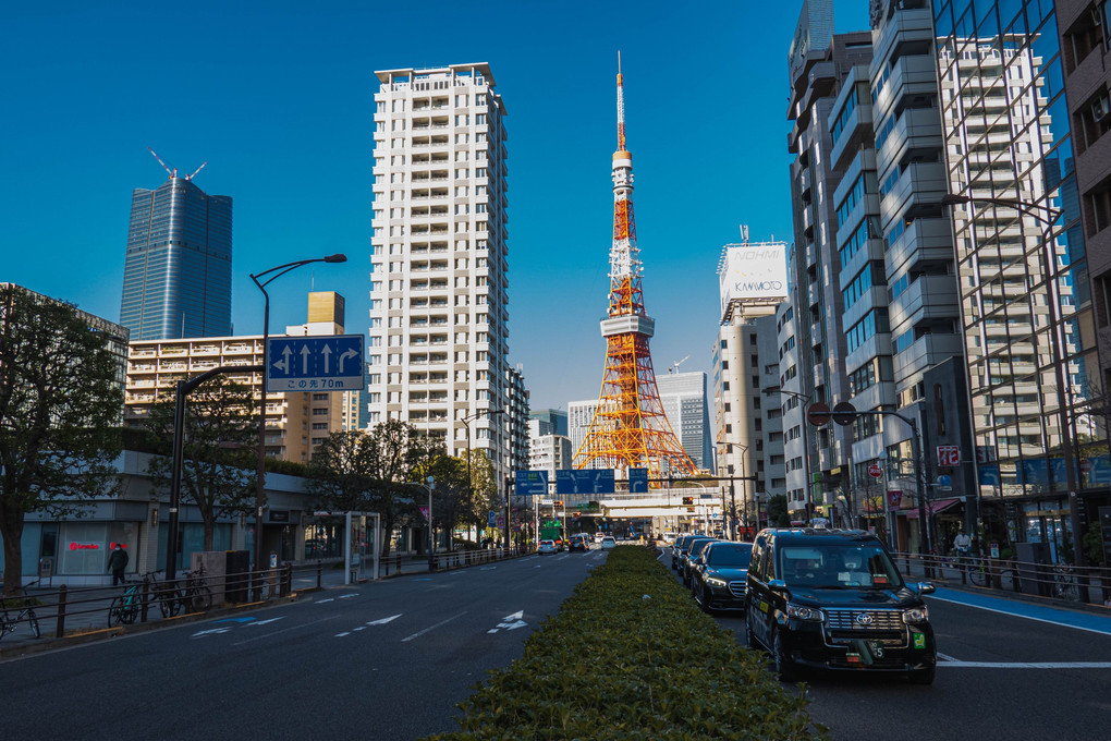 １号線からの東京タワー