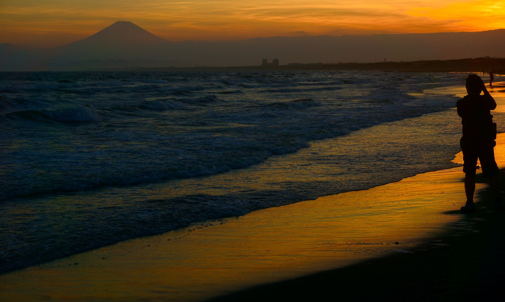 江の島_夕日01