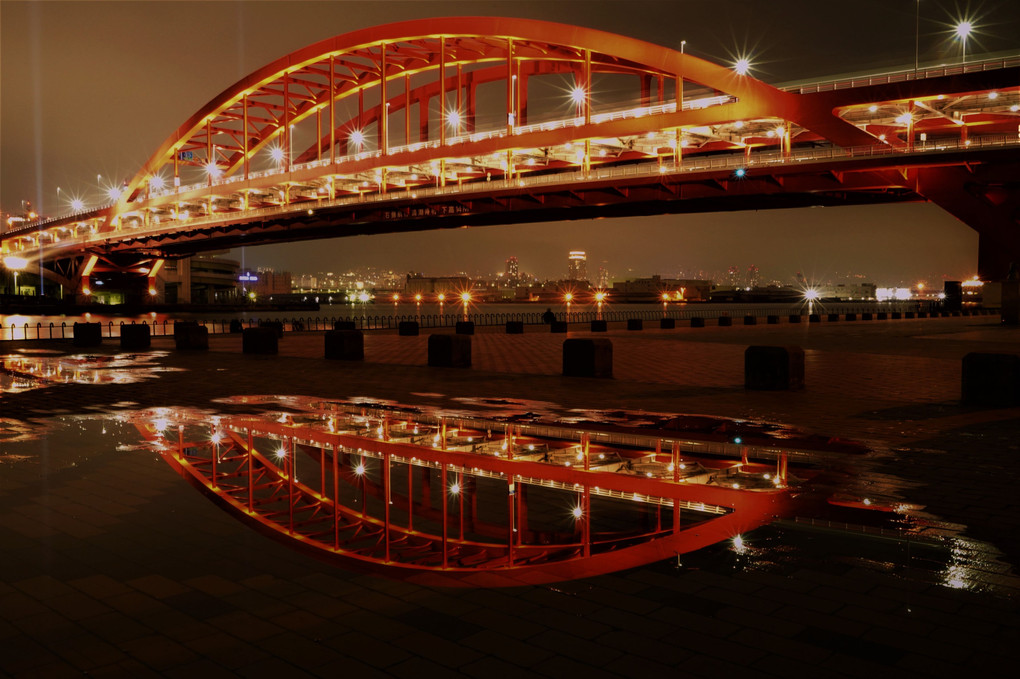 雨上がりの神戸大橋