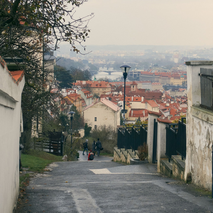 丘から見るプラハの街並み