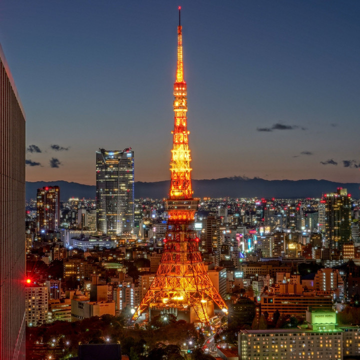トワイライトな時間帯の東京タワー