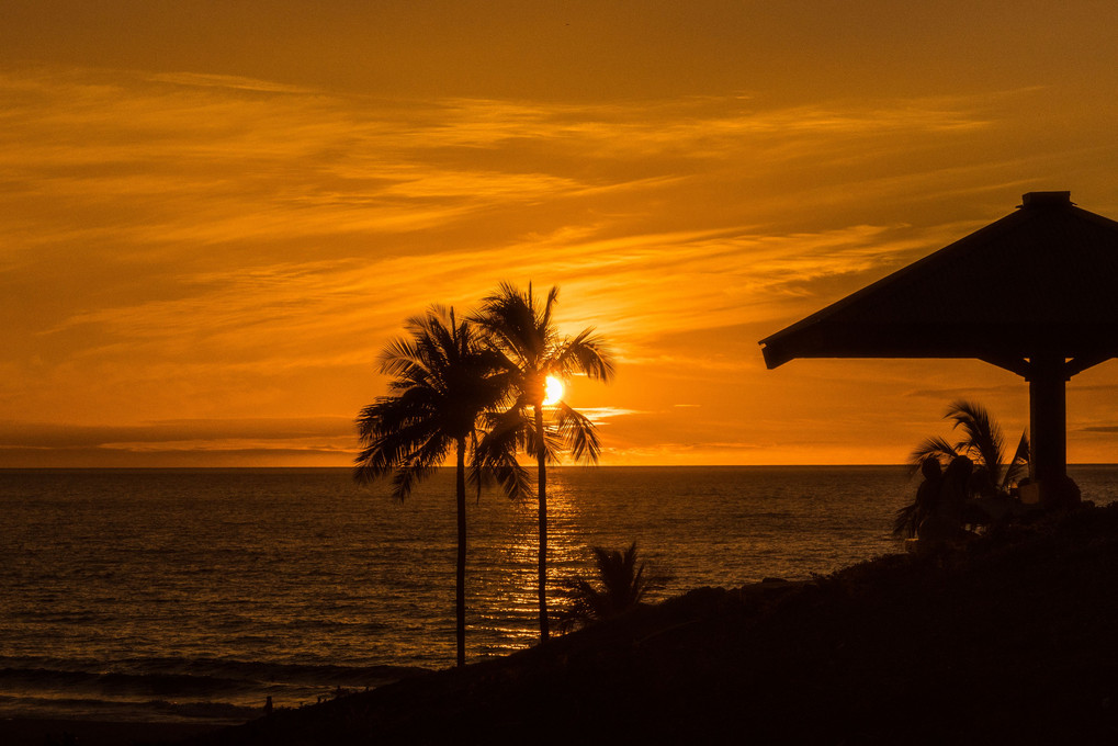 ハプナビーチの夕陽