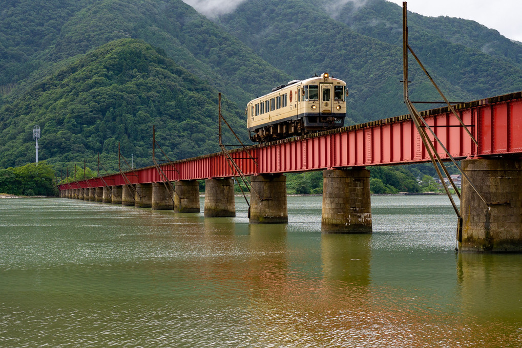 京丹後鉄道の由良川橋梁