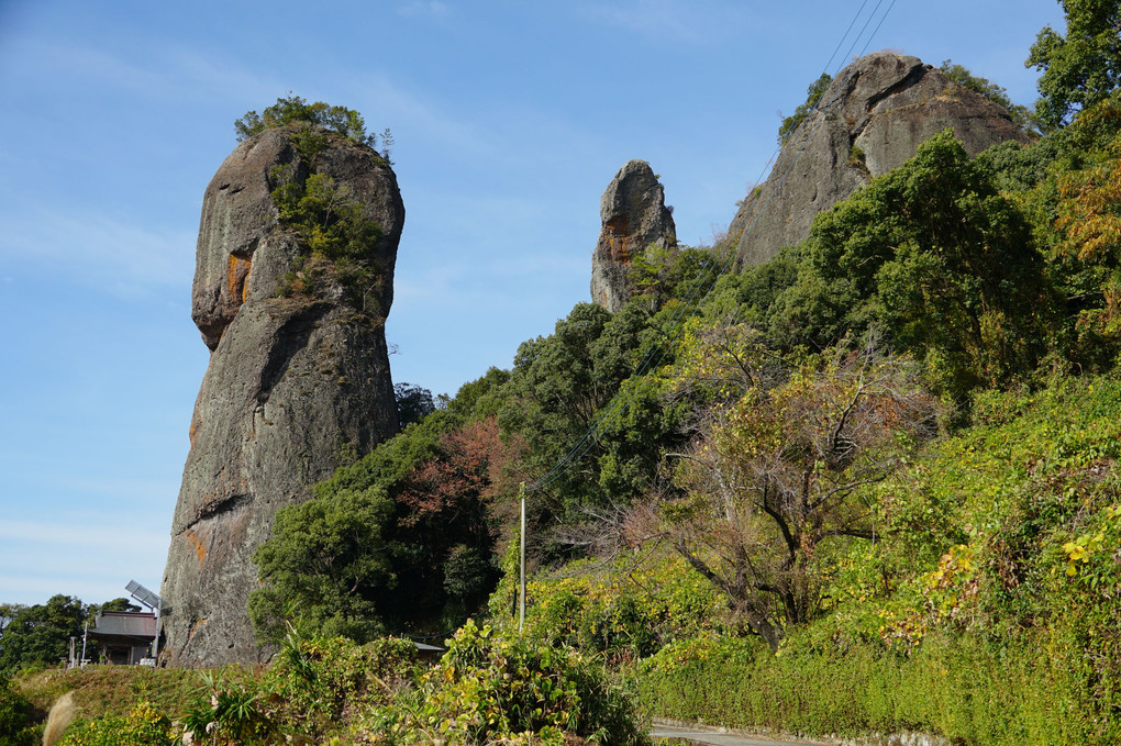 熊本県山鹿市にある奇岩、不動岩