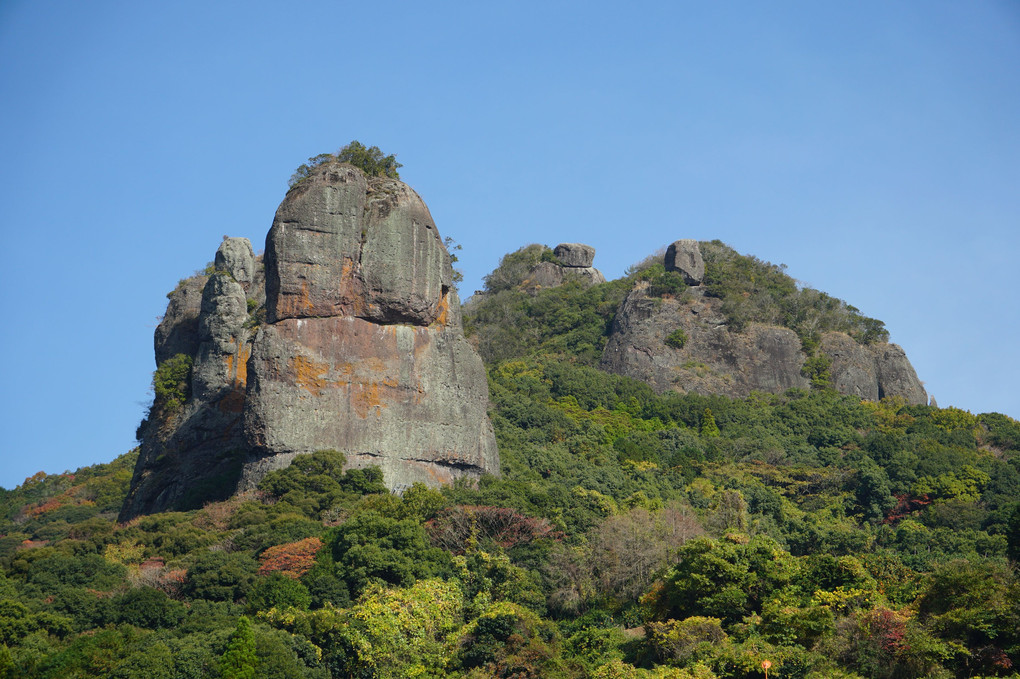 熊本県山鹿市にある奇岩、不動岩