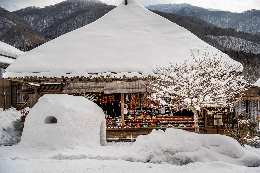 雪の宿場