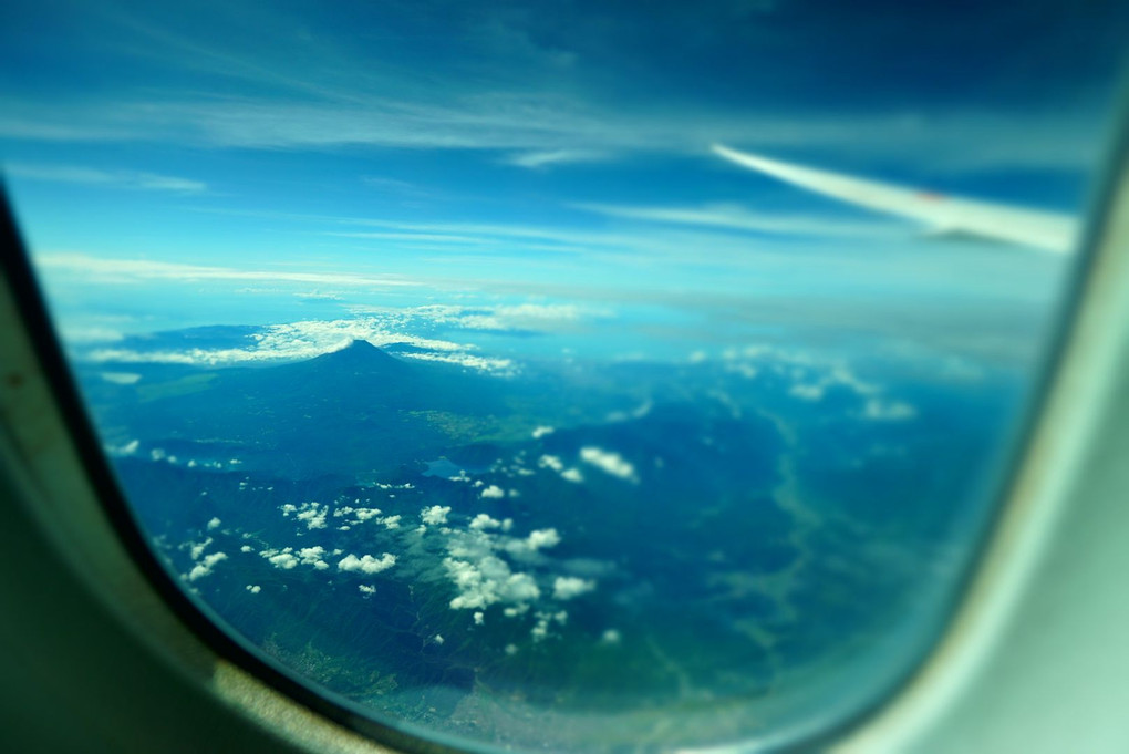 空から富士を撮る