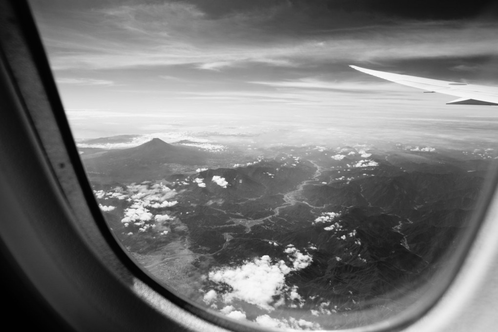 空から富士を撮る