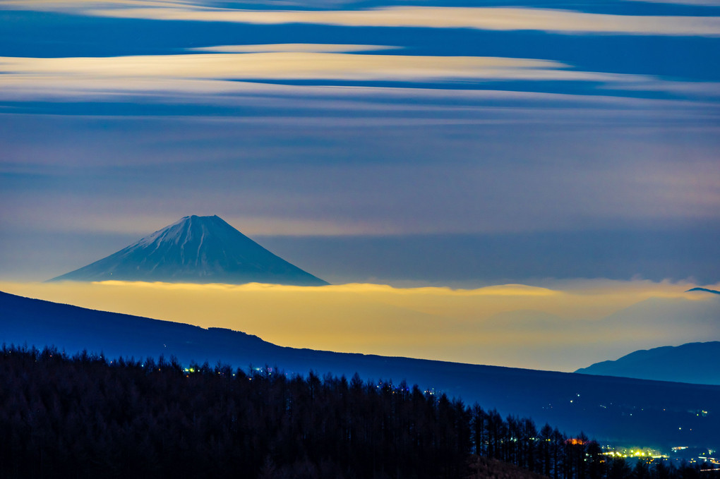 霧ヶ峰からの富士