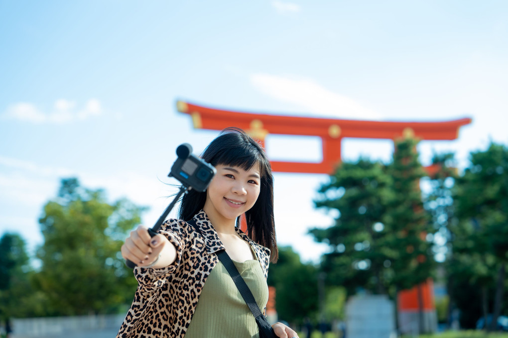 GoPro HERO11を持ち歩きながらポートレート撮影 in 岡崎公園