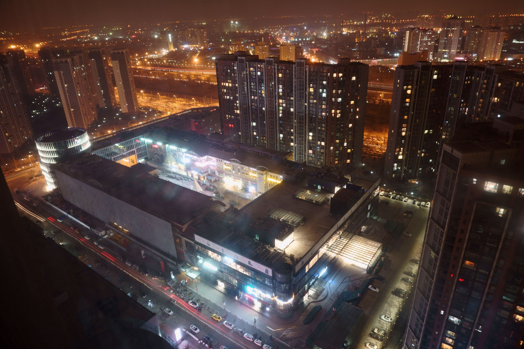 北京・望京地区の夜景