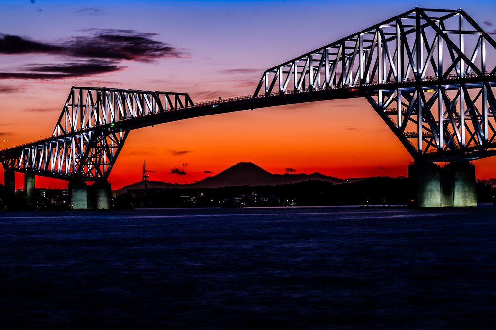 東京湾の夕景