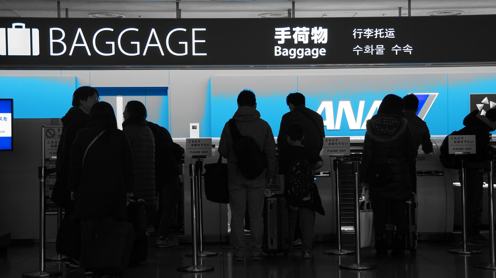 羽田空港　BAGGAGE