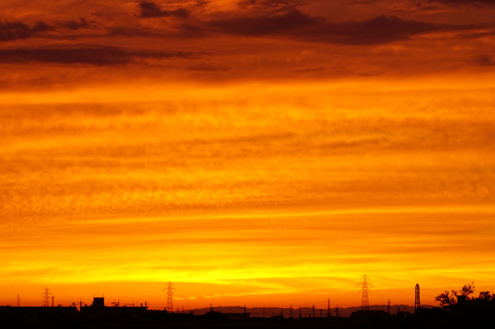 ある日の夕雲