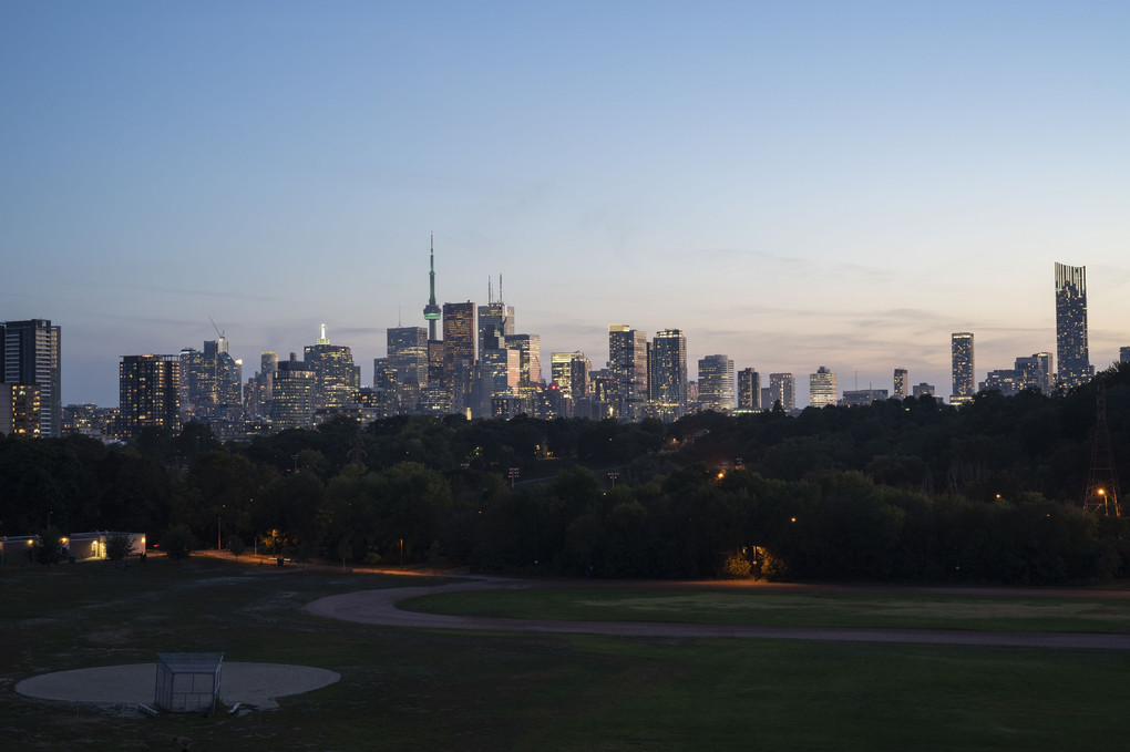 Night view of Toronto city