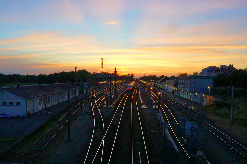 Gare de Saumurの落日