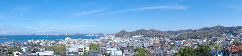 葉山 あじさい公園からパノラマ