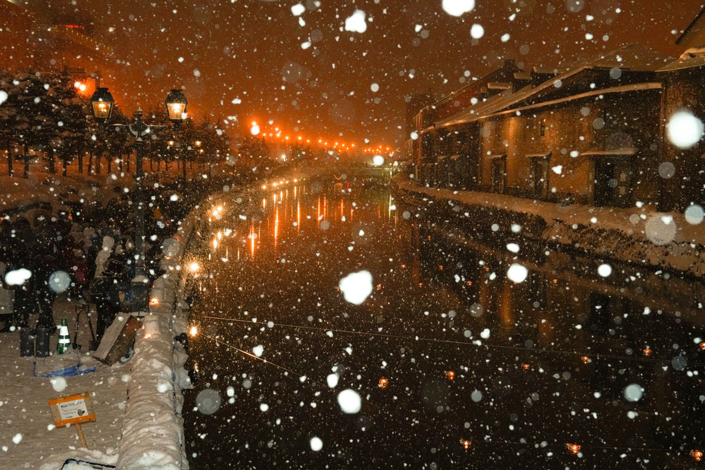 雪と運河