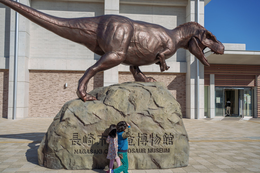 長崎市恐竜博物館にて