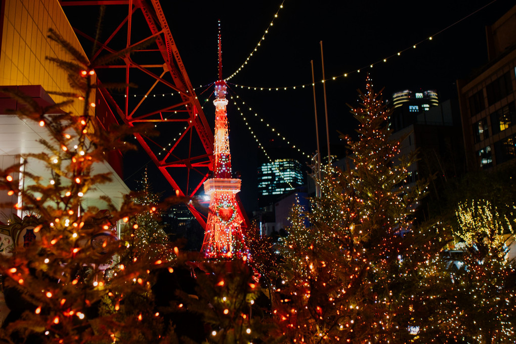 東京タワー＋ミニ東京タワー＆クリスマスイルミネーション
