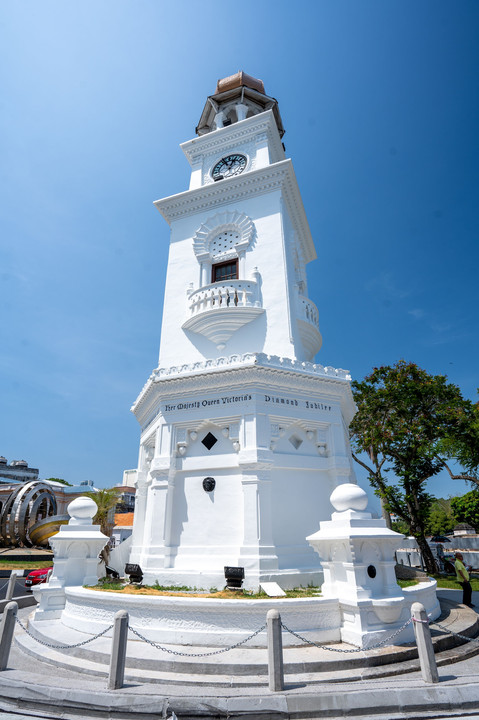 マレーシア　ペナン島　ヴィクトリア メモリアル時計塔