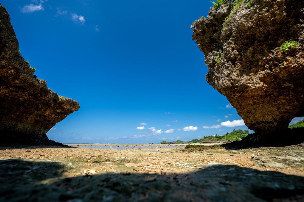 沖縄県国頭郡恩納村　真栄田漁港運動広場