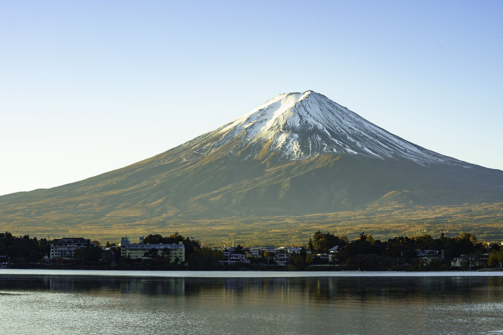 河口湖に紅葉狩り