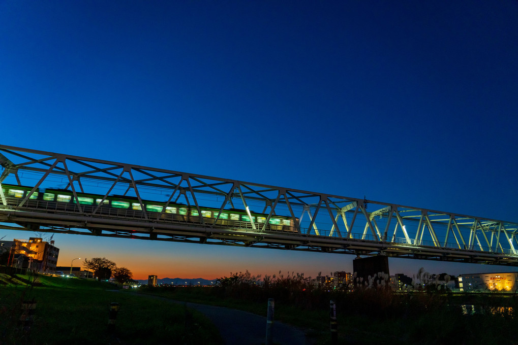 黄昏の鉄橋