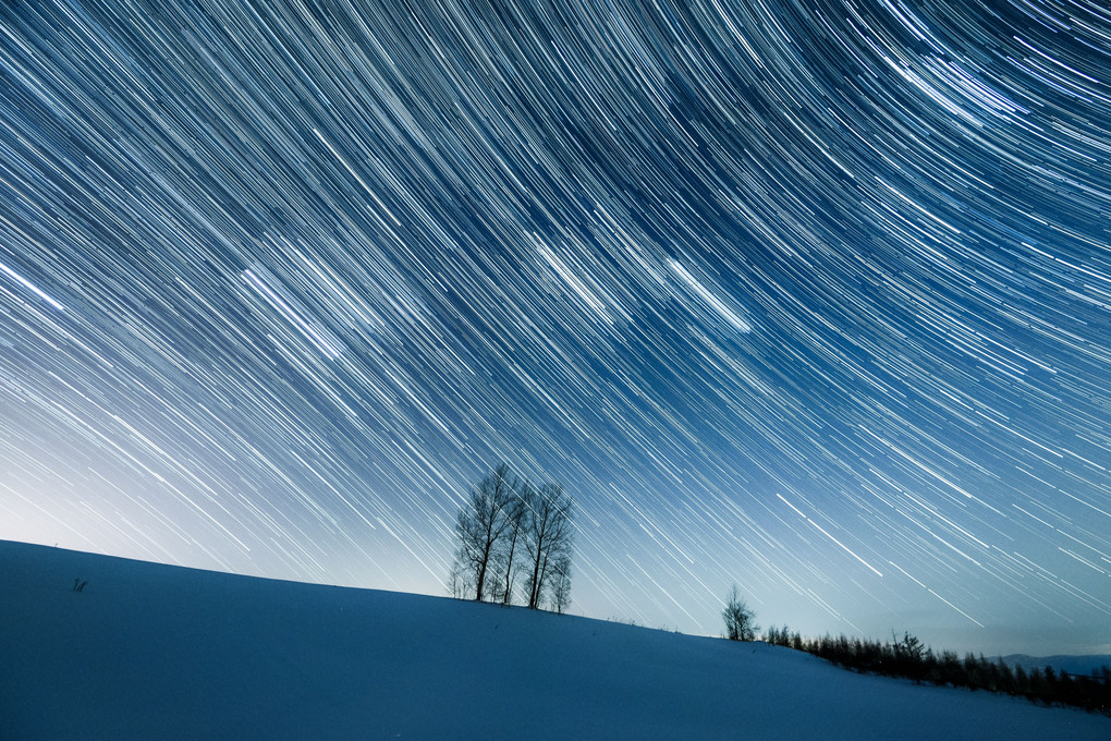 星降る冬の丘