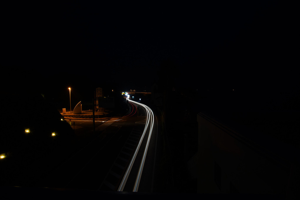夜の田舎道