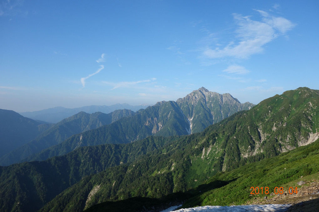 大日山荘からの剱岳