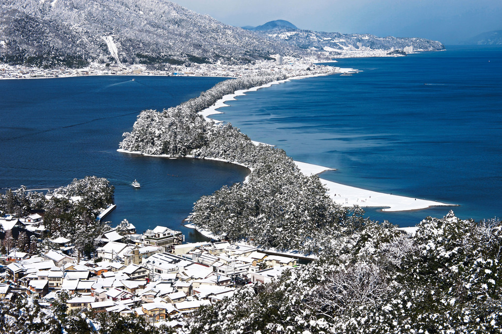 雪化粧　天橋立