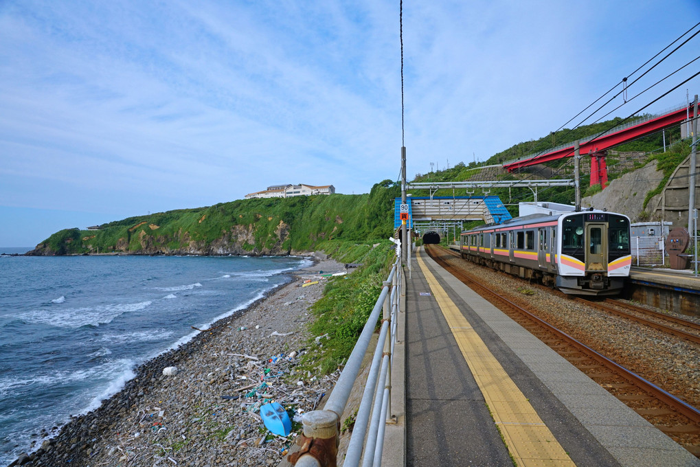 海の見える駅　～青海川駅～