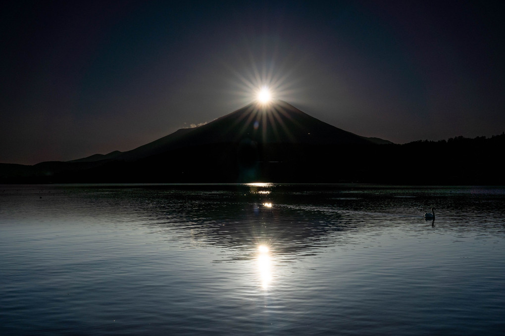 ダイヤモンド富士（山中湖）