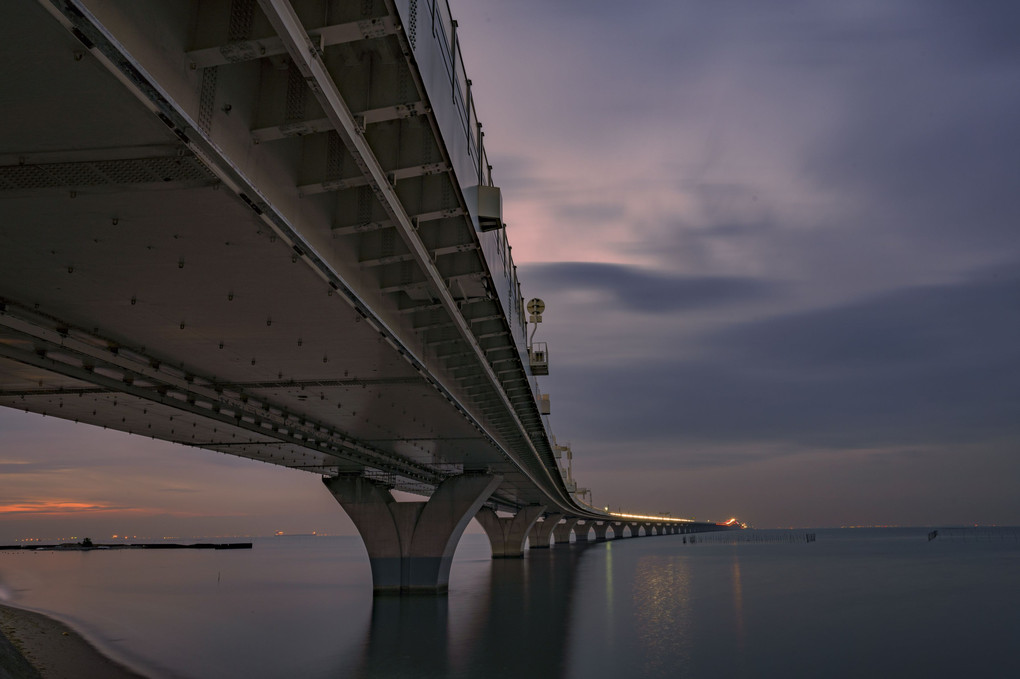 アクアラインの夕景