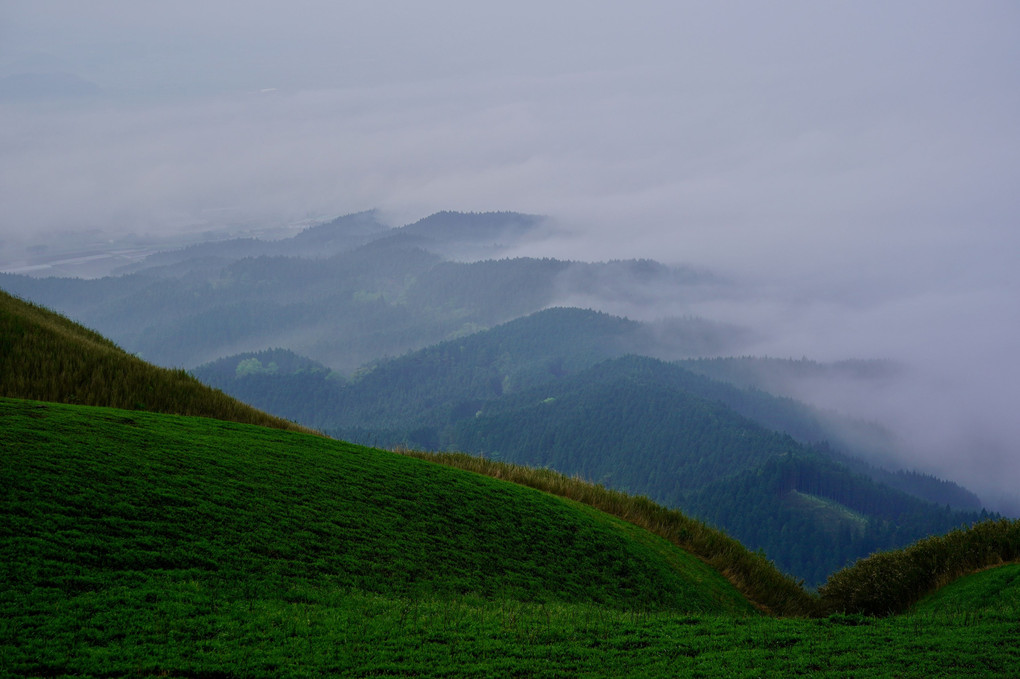 朝霧の阿蘇・大観峰