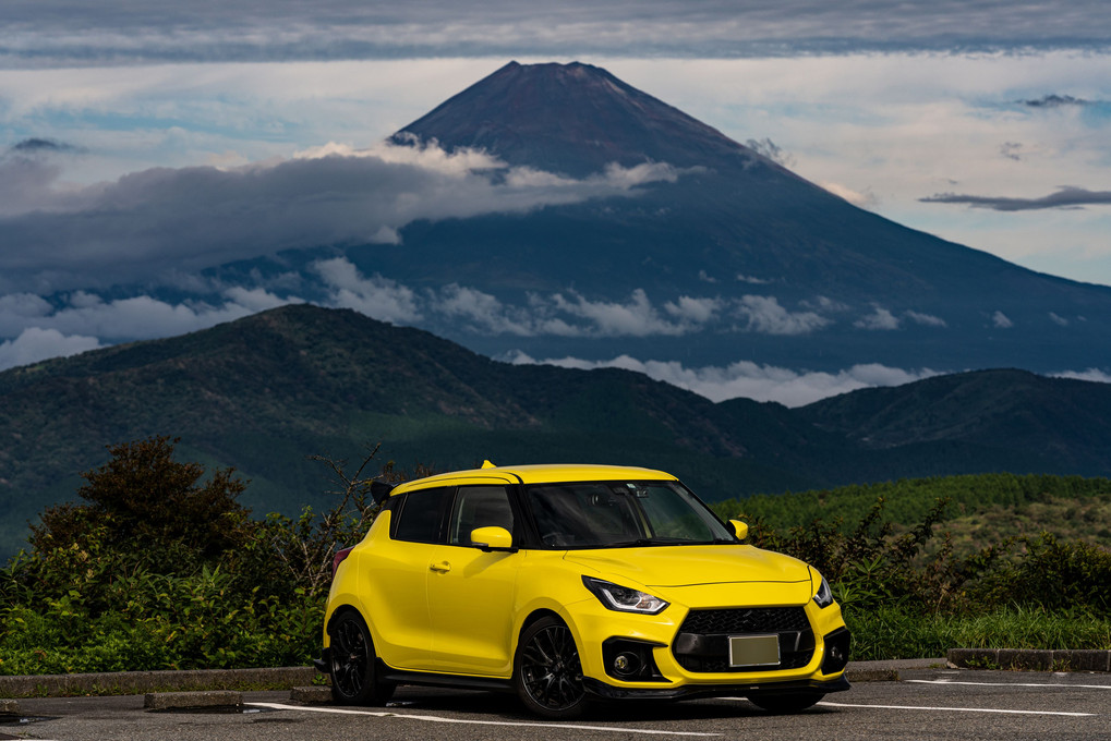 富士山の下で