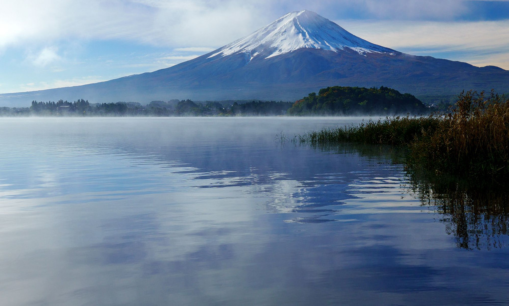 やっぱり富士山には雪が似合う！