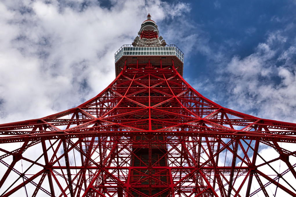東京タワーを見上げて