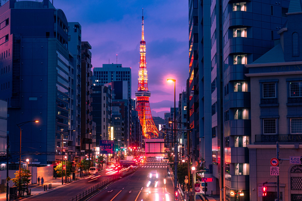 東京タワーの見える街